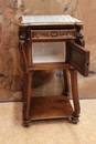 Henri II style Night stand in Walnut, France 19th century