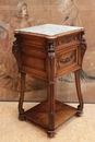 Henri II style Night stand in Walnut, France 19th century