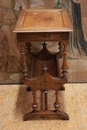 Henri II style Sewing table in Walnut, France 19th century