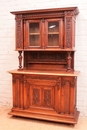 Henri II style Cabinet in Walnut, France 19th century