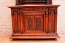 Henri II style Cabinet in Walnut, France 19th century