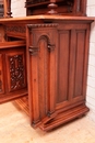 Henri II style Cabinet in Walnut, France 19th century