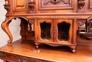 Henri II style Cabinet in Walnut, France 19th century