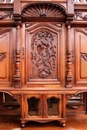 Henri II style Cabinet in Walnut, France 19th century