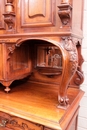 Henri II style Cabinet in Walnut, France 19th century