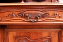 Henri II style Cabinet in Walnut, France 19th century