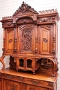 Henri II style Cabinet in Walnut, France 19th century