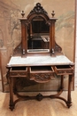 Henri II style Vanity in Walnut, France 19th century