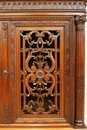 Renaissance style Cabinet/bookcase in rosewood, France 19th century