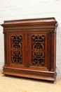 Renaissance style Cabinet/bookcase in rosewood, France 19th century