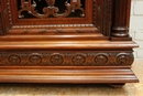 Renaissance style Cabinet/bookcase in rosewood, France 19th century