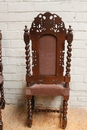 Hunt style 6 Chairs in Oak, France 19th century