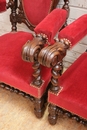 Hunt style Arm chairs in Oak, France 19th century