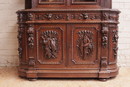 Hunt style Cabinet in Oak, France 19th century