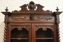 Hunt style Bookcase in Oak, France 19th century