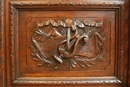 Hunt style Bookcase in Oak, France 19th century