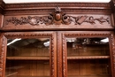 Hunt style Bookcase in Oak, France 19th century