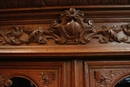 Hunt style Bookcase in Oak, France 19th century