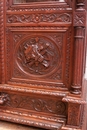 Hunt style Bookcase in Oak, France 19th century