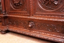 Hunt style Bookcase in Oak, France 19th century