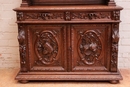 Hunt style Cabinet in Oak, France 19th century