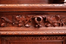 Hunt style Cabinet in Oak, France 19th century