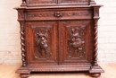 Hunt style Cabinet in Oak, France 19th century