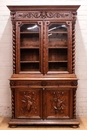 Hunt style Cabinet/bookcase in Oak, France 19th century