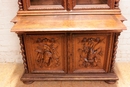 Hunt style Cabinet/bookcase in Oak, France 19th century