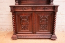 Hunt style Cabinet in Oak, France 19th century