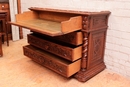 Hunt style Chest of drawers in Oak, France 19th century