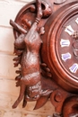 Hunt style Clock and barometer in Oak, France 19th century