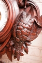 Hunt style Clock and barometer in Oak, France 19th century