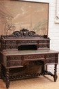 Hunt style Desk in Oak, France 19th century