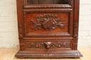 Hunt single door Bookcase in Oak, France 19th century