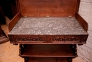 Hunt style Server/vanity in Oak, France 19th century