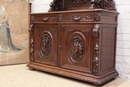 Hunt style Sideboard in Oak, France 19th century