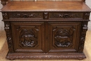 Hunt style Sideboard in Oak, France 19th century