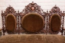 Hunt style Sofa and chairs in Oak, France 19th century