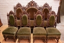 Hunt style Sofa and chairs in Oak, France 19th century