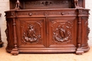 Hunt style Cabinet in Oak, France 19th century