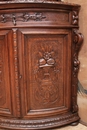 Hunt style Corner cabinet in Oak, France 19th century