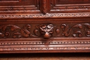 Hunt style Bookcase in Oak, France 19th century