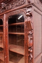 Hunt style Bookcase in Oak, France 19th century