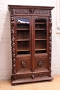 Hunt style Bookcase in Oak, France 19th century