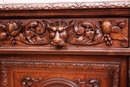 Hunt style Cabinet in Oak, France 19th century