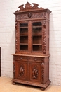 Hunt style Cabinet/bookcase in Oak, France 19th century
