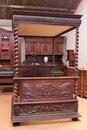 Hunt style Canopy bed in Oak, France 19th century