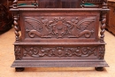 Hunt style Canopy bed in Oak, France 19th century