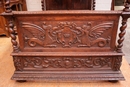 Hunt style Canopy bed in Oak, France 19th century